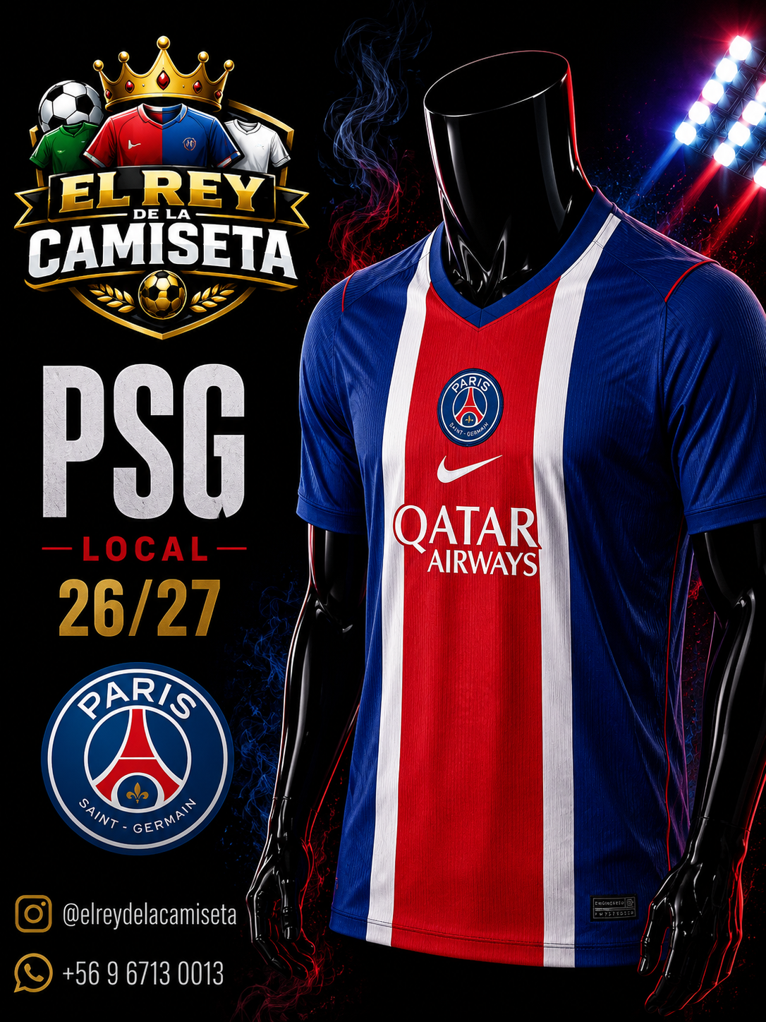 Camiseta PSG local 26/27