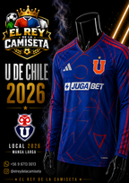 Camiseta U. de Chile manga larga