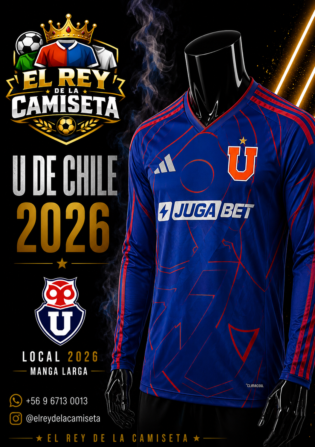 Camiseta U. de Chile manga larga