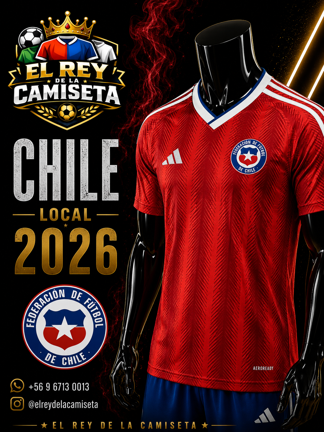 Camiseta Chile local 2026