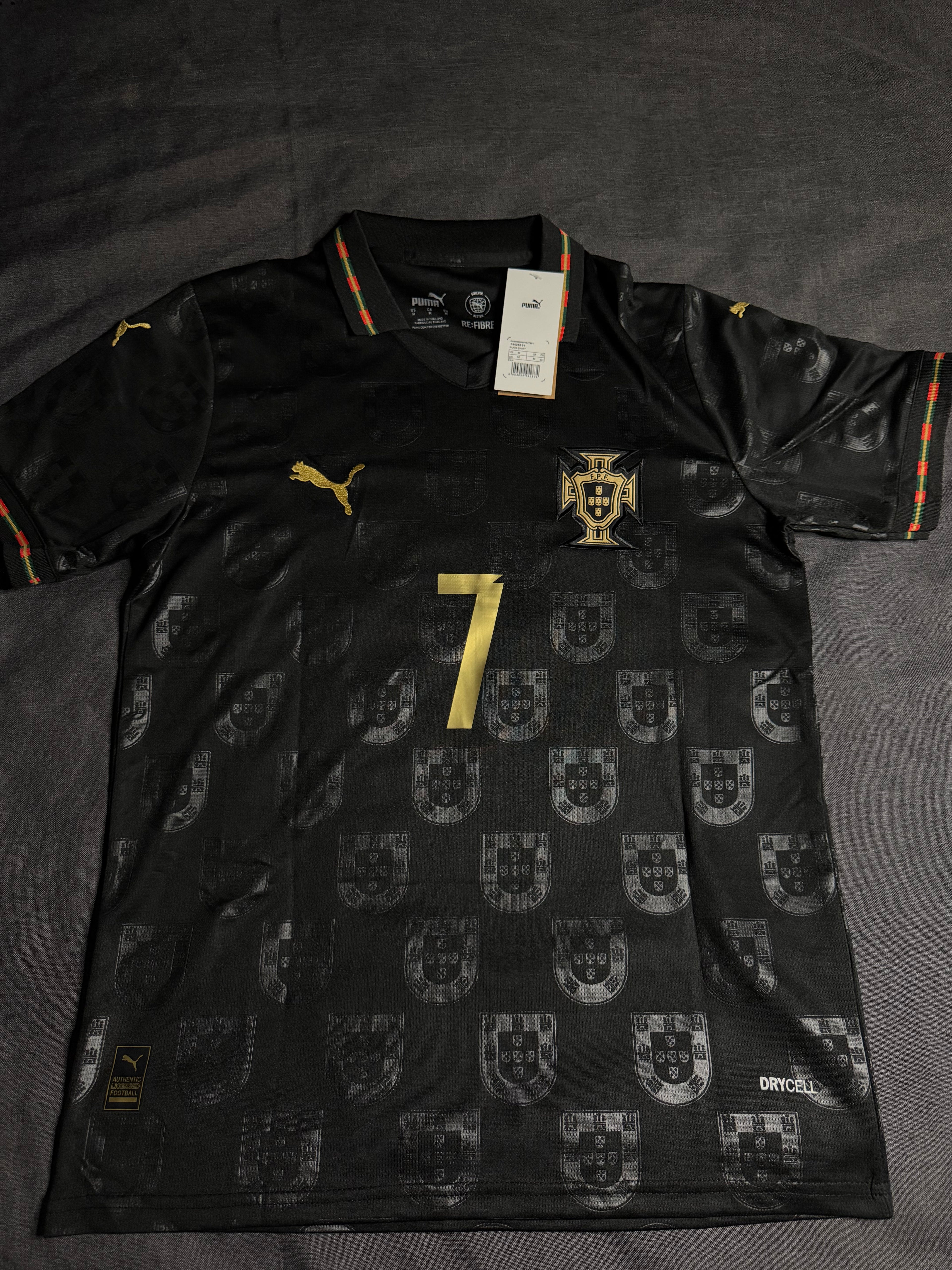 Camiseta Portugal Negra 2026 Ronaldo 7