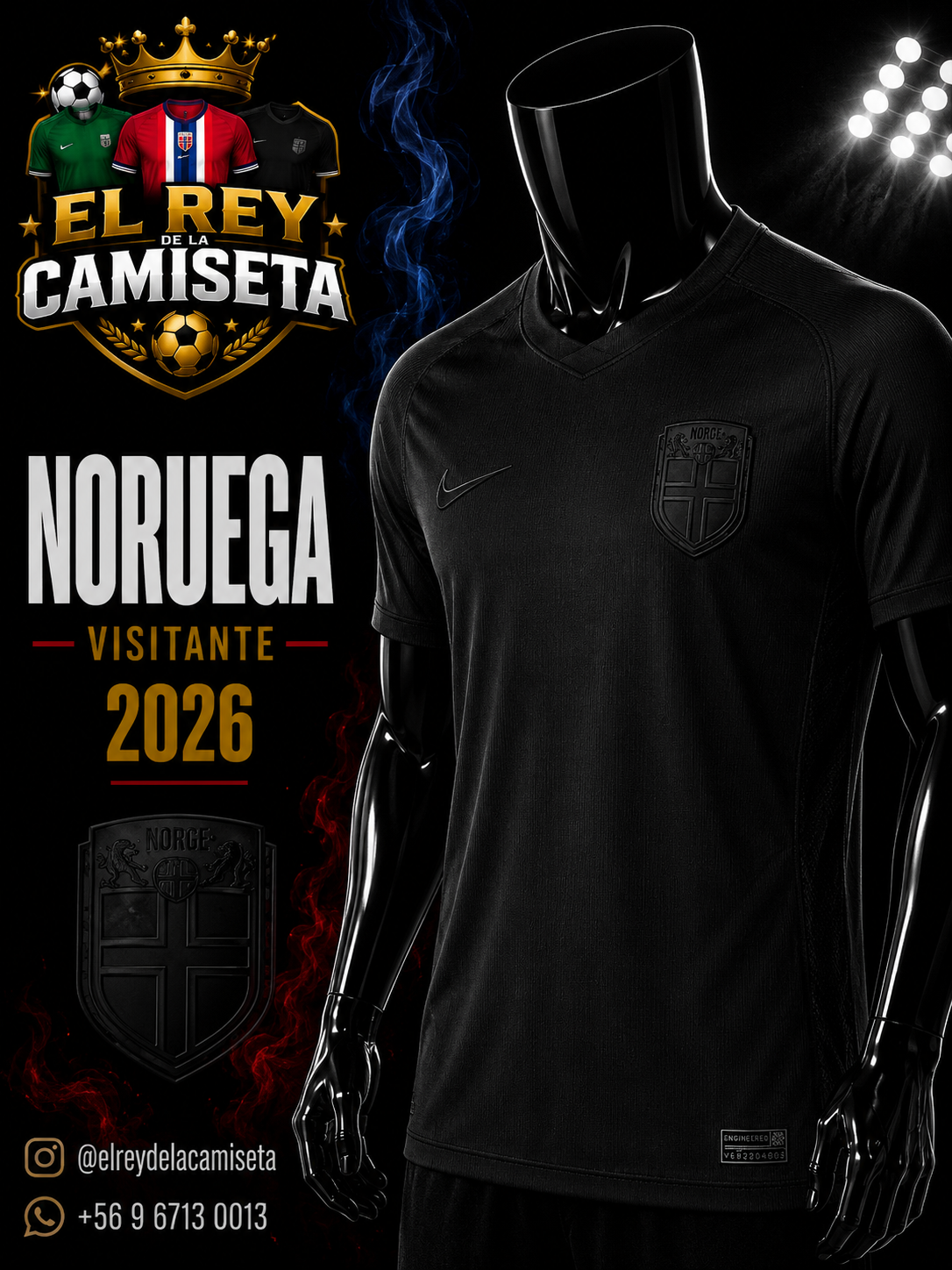 Camiseta Noruega visitante 2026