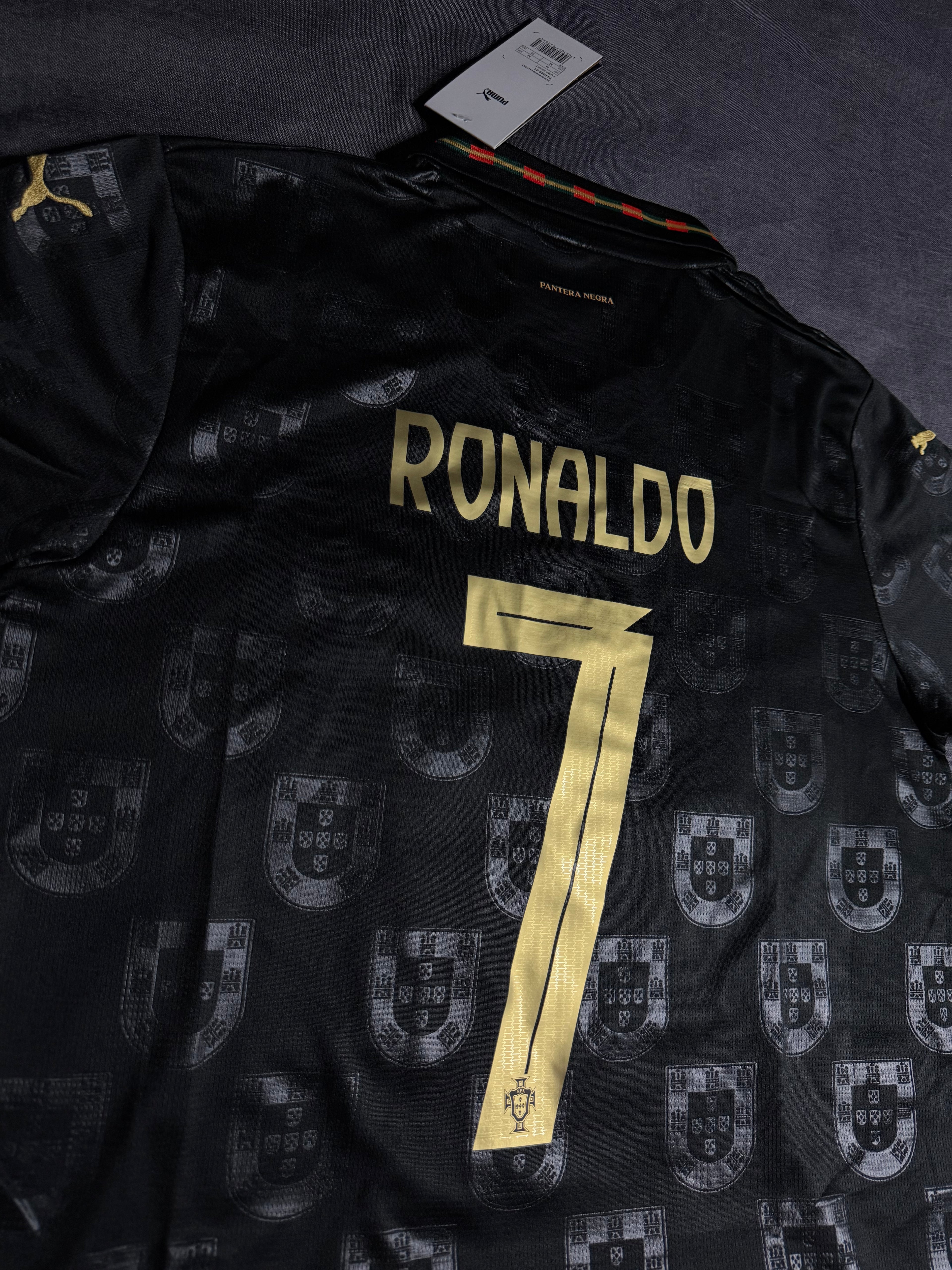 Camiseta Portugal Negra 2026 Ronaldo 7