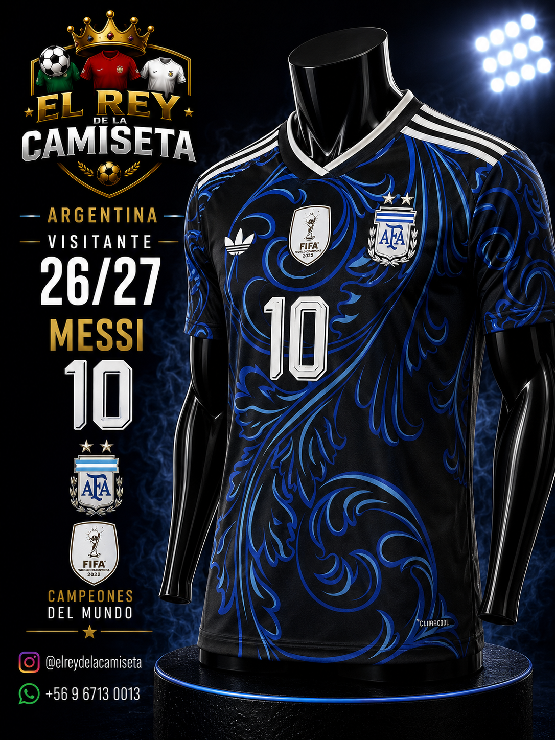 Camiseta Argentina visita Messi 10