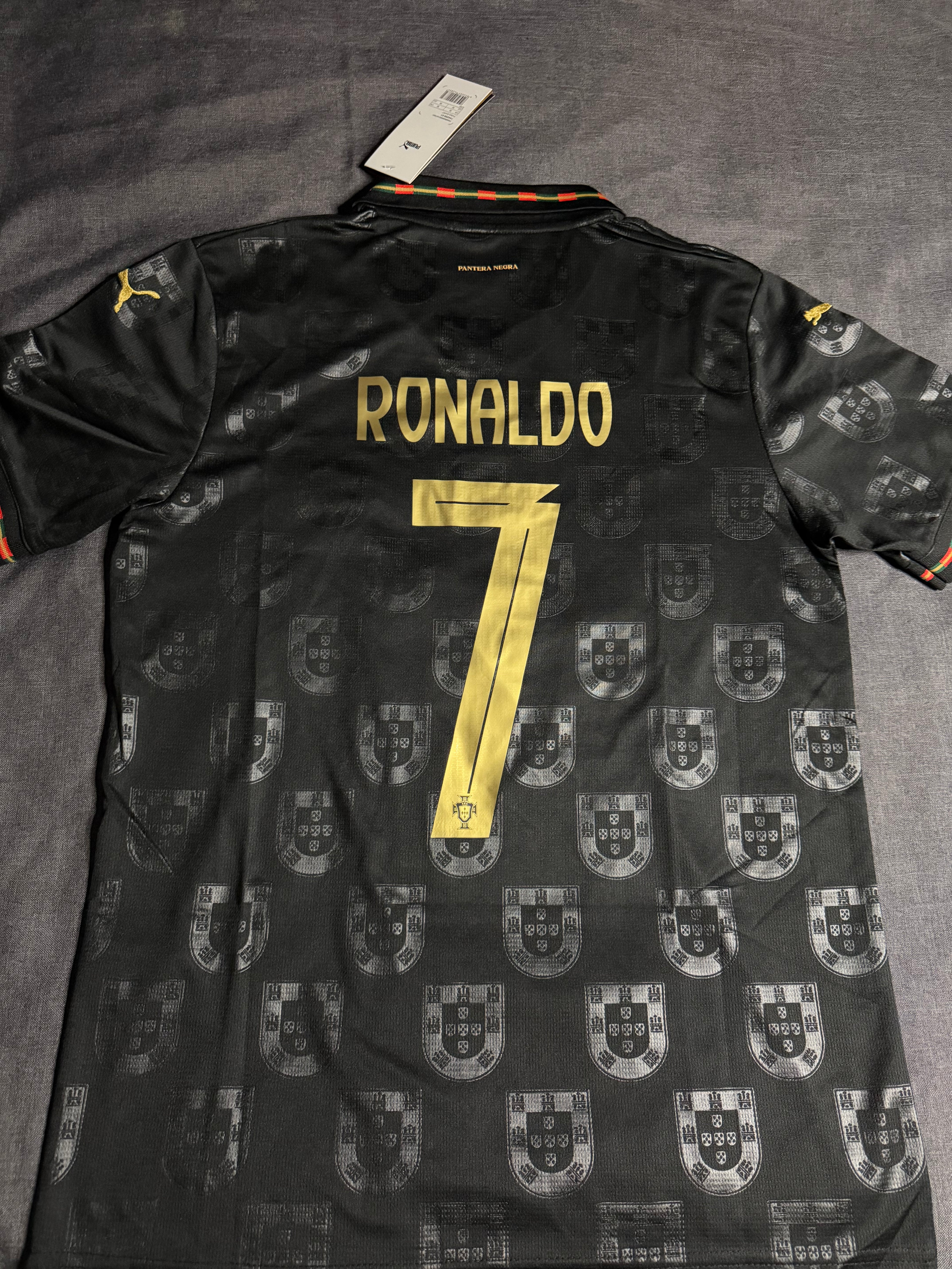 Camiseta Portugal Negra 2026 Ronaldo 7