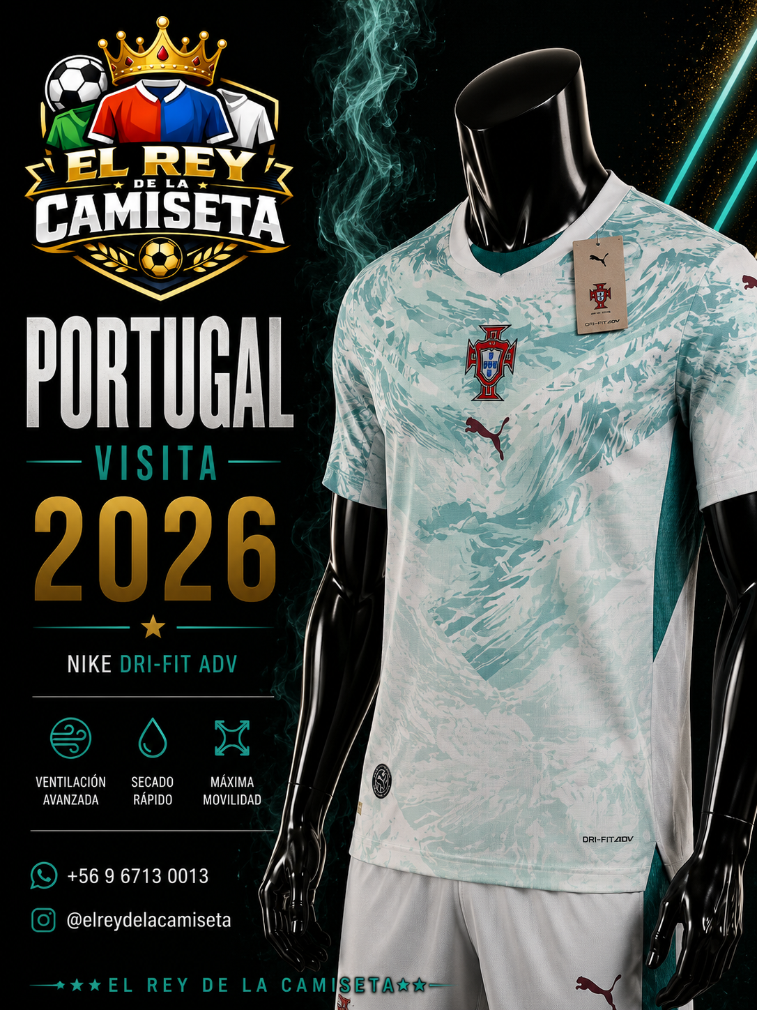 Camiseta Portugal verde