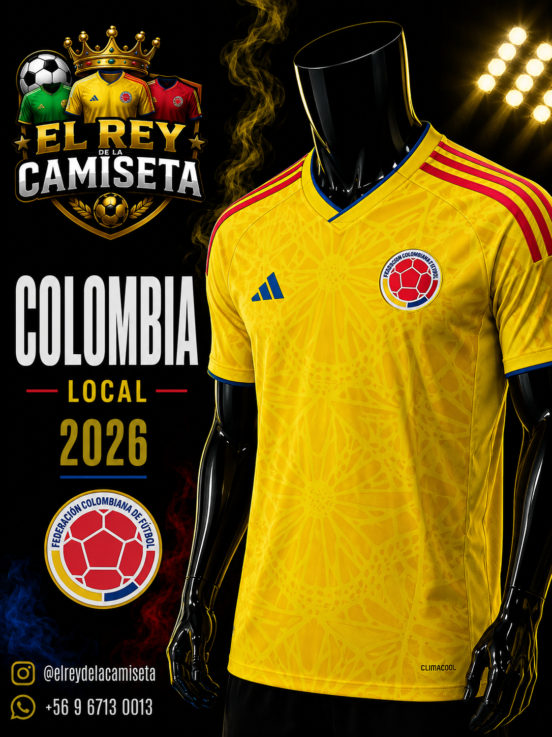 Camiseta Colombia local 2026